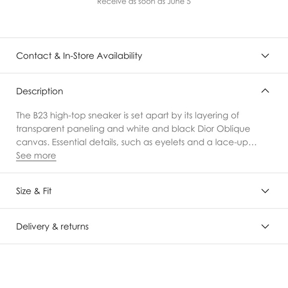 DIOR B23 High-Top Sneaker - 100% Authentic - Picture 12 of 14